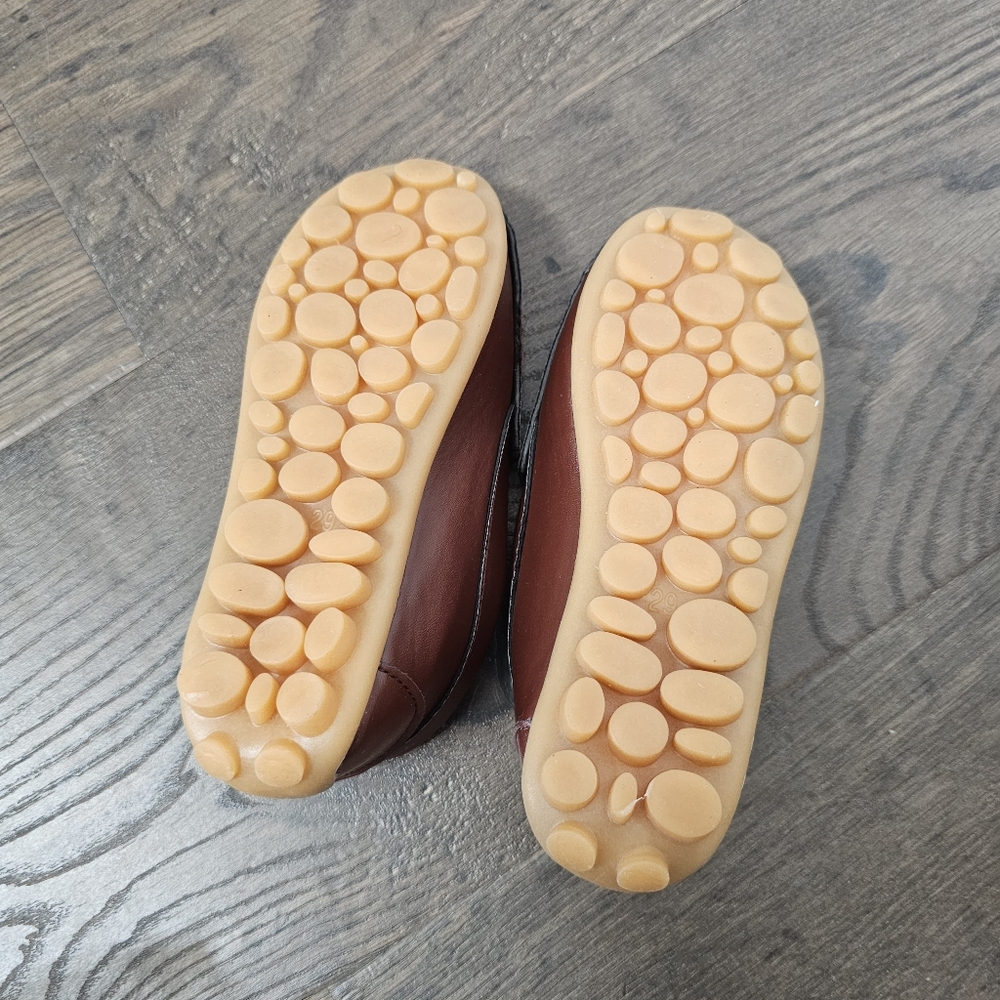 Toddler Boys Brown Vegan Leather Loafers Sz 29 ( 12) - Picture 5 of 6